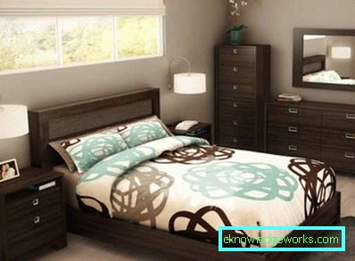 Makuuhuoneen muotoilu 8 m² moderniin tyyliin Makuuhuoneen muotoilu 8 m² moderniin tyyliin