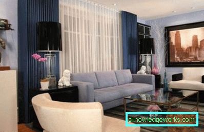 Olohuoneen sisätilat 18 m² Hruštšovissa