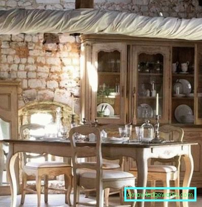 Provence-tyylinen keittiö - sisäkuva
