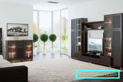 Modulaarinen olohuonekalusteet moderniin tyyliin - design-valokuvat
