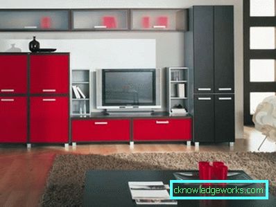 Modulaarinen olohuonekalusteet moderniin tyyliin - design-valokuvat