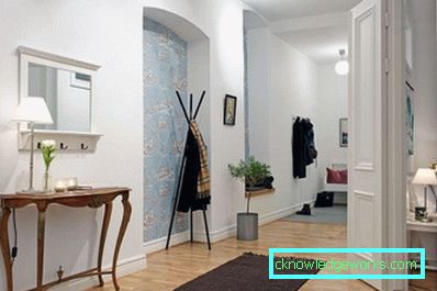 Käytävällä asunnossa - todelliset design-valokuvat