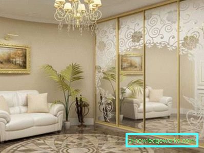 Olohuoneessa oleva vaatekaappi - design-kuvia