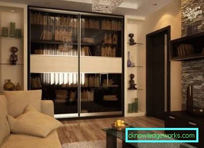 Olohuoneessa oleva vaatekaappi - design-kuvia