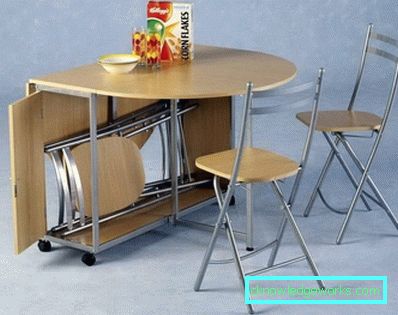 Taitettava keittiöpöytä Taitettava keittiöpöytä