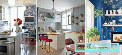 Värien yhdistelmä keittiön sisätiloissa (50 valokuvakuvaa)