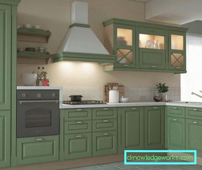 Vihreä keittiö - kuva sisätiloissa